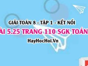 Bài 5.25 SGK Toán 8 tập 1 Kết nối tri thức: Các phương pháp...